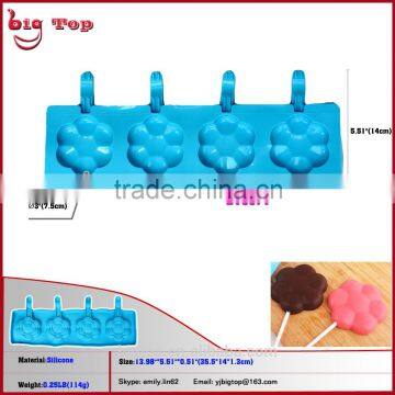 BT0071New Silicone Ice Cream Mold Silicone Flower Shape Ice Cube Tray Fancy Ice Cube Trays Silicone Chocolate Mold