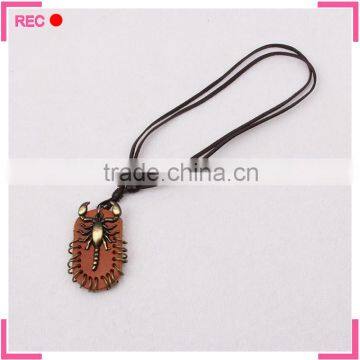 Leather Necklace With Hat Pendant, for Party Fashionable New Design Necklace photo-2