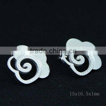 flower stud earrings for women 316L stainless steel