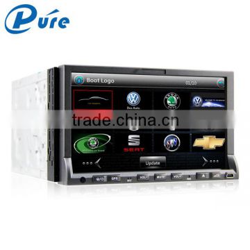 7 inch touch screen 2 din car dvd player with bluetooth,GPS,TV,3G,radio and mp3 player