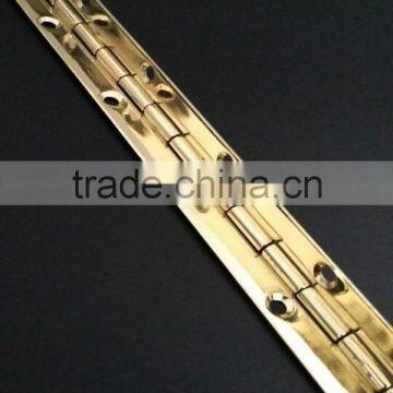 manufacturer 32mm open width brass plated golden continuous piano hinge