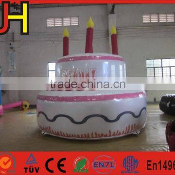 Inflatable birthday cake for birthday party, inflatable birthday cake party bouncer