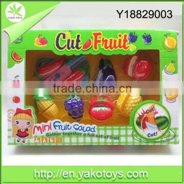 7PCS kids plastic baby cutting fruit toys for sale