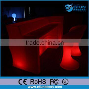 acrylic led bar furniture ,mobile commercial illuminated led bar counter