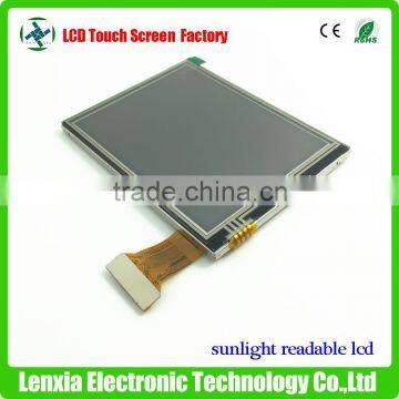 Sunlight readable lcd panel, 3.5'' transflective lcd panel 240x320 pixel