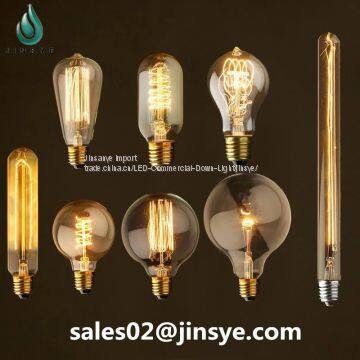 E26 e27 G80 G95 G125 A19 ST64 T45 T9 T30 decorative 220V antique light bulb led vintage edison bulb