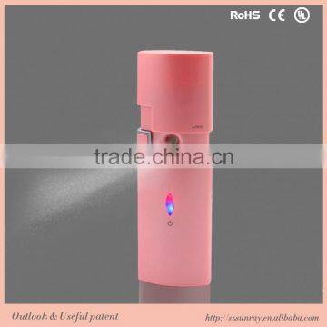 Red color ibeauty nano mist sprayer whitening facial steamer