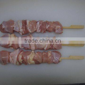 chicken meat skewer