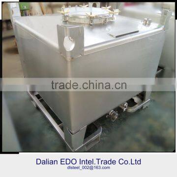 2016 1000L stainless steel cubic IBC/tote tank