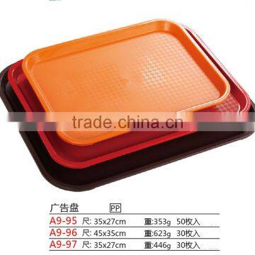 plastic square non-slip fast food tray