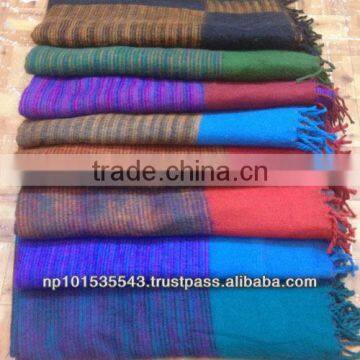 Blanket Woolen/ handmade acrylic blanket/ Light weight blanket