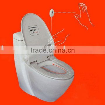 Replace plastic film toilet seat, toilet cover sensor toilet bidet