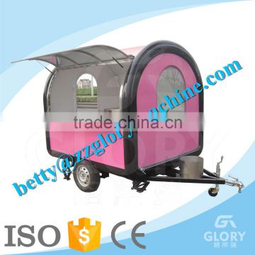 For Sale Double Color Outdoor Mobile Food Cart