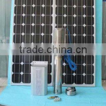 6''photovoltaic/solar panel, DC centrifugal stailess steel submersible pump