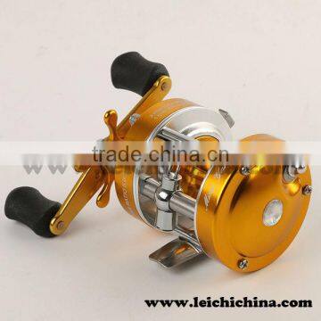 Low price rigid chrome-plated brass frame sea fishing reel