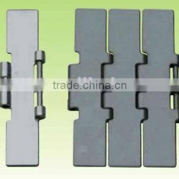 LD JC802 steel hinge type flattop chain sold by meter for cnc machine