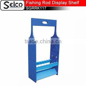 China Custom PP Plastic Fishing Rod Display Shelf SGRRK117 photo-2
