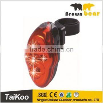 5 red led bicycle taillight