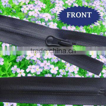 75 cm(29.5'') Inches Waterproof Navy Blue nylon zip. Open ended
