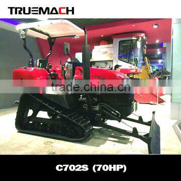 70 hp new Triangle track tractor used in paddy field