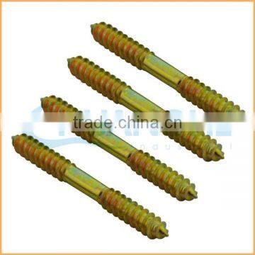 Hot Sales High Quality Double Thread Zinc Plate Hanger Bolt