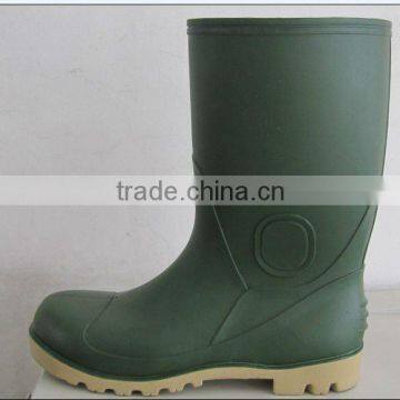 2016 new sale used pvc boots for industry green safety working boots