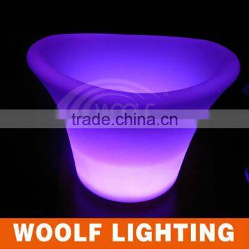 Bar Used Wine Cooler LED Color Changing Glowing Ice Bucket photo-4