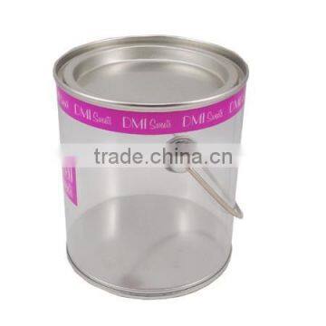 Oval-shaped Metal PVC Tin Bucket With Handle photo-4