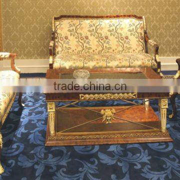 Luxury French Baroque Style Living Room Wine Cabinet/ Classic Glass Double Door Display Cabinet/ Brass Decorative Vitrine photo-3