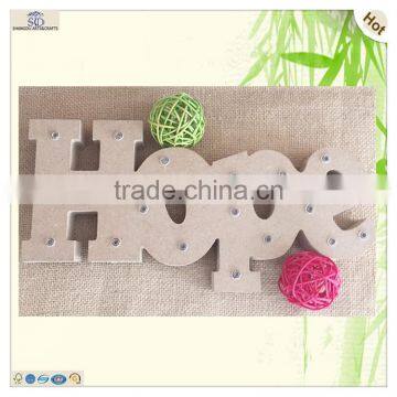 Memorial Day Decorating Mdf Hope Wooden Led Ornament