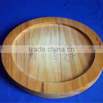 round cheap custom printed wooden dinner plates