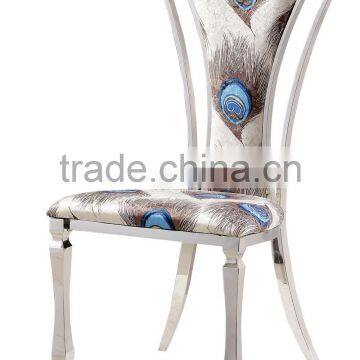 B353 New Arrival Velvet Fabric Dining Chair photo-3