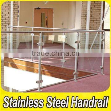 Fashion Design 304 Outdoor Stainless Steel Glass Balcony Railing