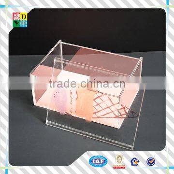 2016 Newest Design Acrylic Candy Box Acrylic Luxury Gift Box With Lid PMMA Acrylic Small Storage Box photo-3