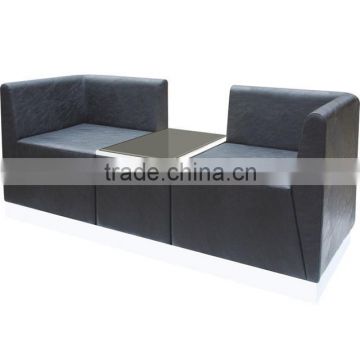 Waiting chair public bench seating hair salon furniture used F-T025-1