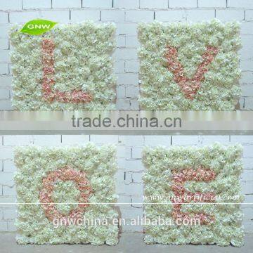 GNW FLW1508001 Romantic decoration Love letter wedding roses flower wall backdrop