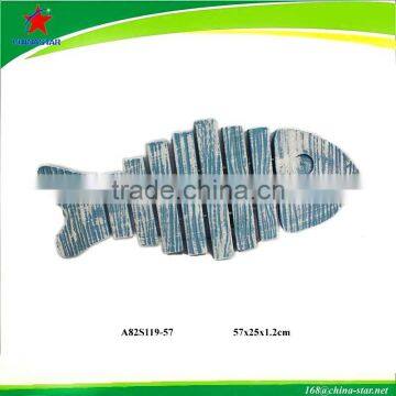 natural wood fish wall decor
