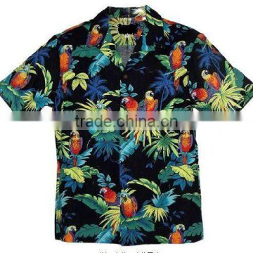 mens fashion 100% polyester printing shirt