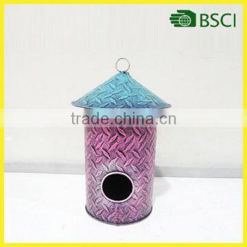 YS14232 metal decorative bird house handicraft for garden decoration