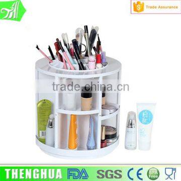 Rotation Hexagon Make-up Tools Plastic Storage Box Organizer Cosmetic Case photo-4