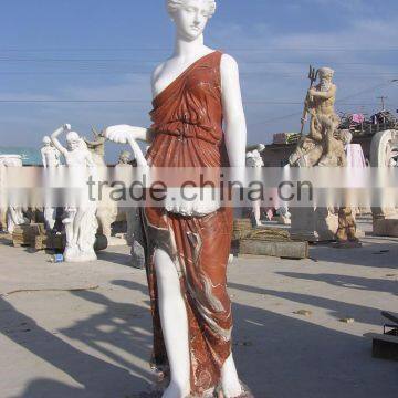 Large stone garden statues lady statue VAS-089