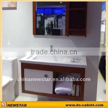 Bath cabinet modern wood bathroom vanity(NSBC-008)