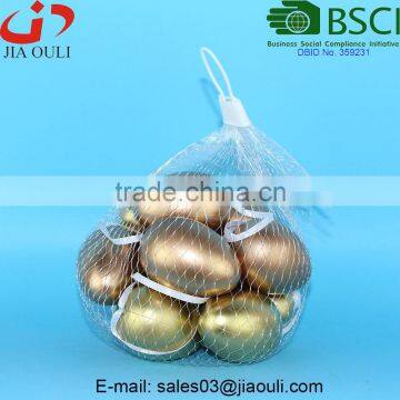 BSCI Audit Factory Cheap Easter Decorations Plastic Eggs, Golden Plastic Eggs photo-3