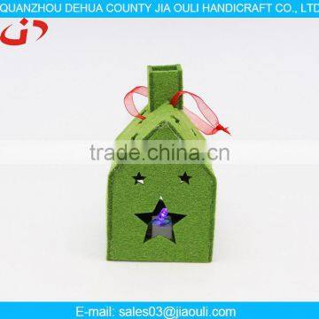 non-woven Christmas decoration, hanging LED Christmas house