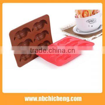 Food Grade TPR Ice Tray Mold/chocolate Tray Mold, Mustache Shape Chocolate Tray Mold for Fancy Design photo-2