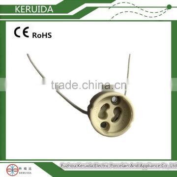 Halogen Porcelain GU10 Lampholder for Led Bulb photo-3