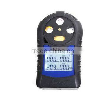 Portable diffussion type 4 gases multi gas detector CO O2 H2S CH4 LEL for mining use