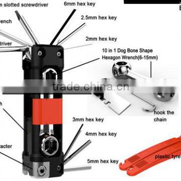 Professional bicycle tools Multi bike repair tool / floding bicycle tool set muti-function bicycle tool