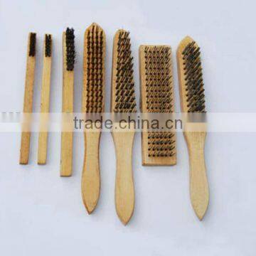 Wood cleaning brush