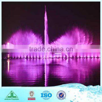 Large Outdoor Water Fountain, Built in Lake With Light and Music photo-2